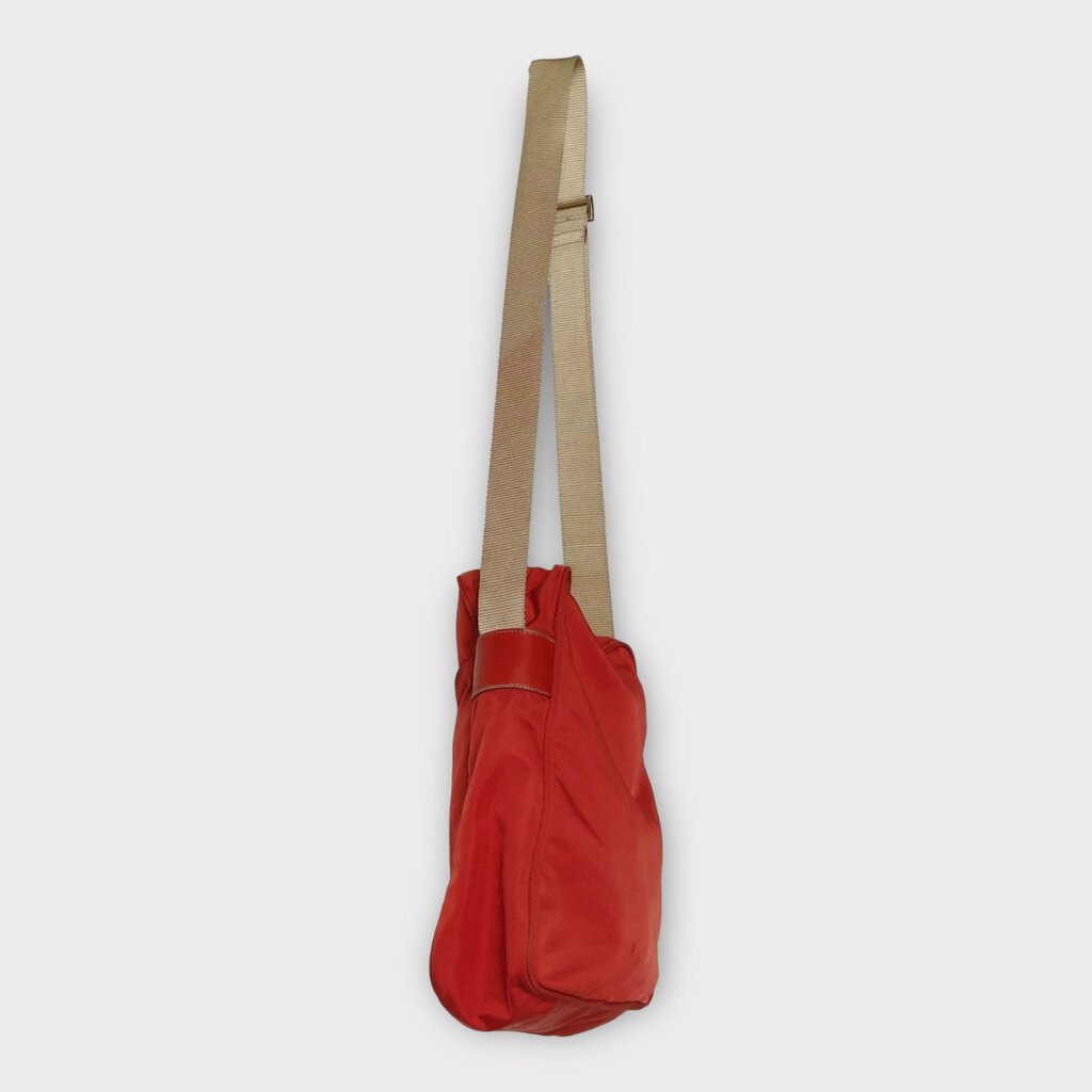 Red Nylon Crossbody