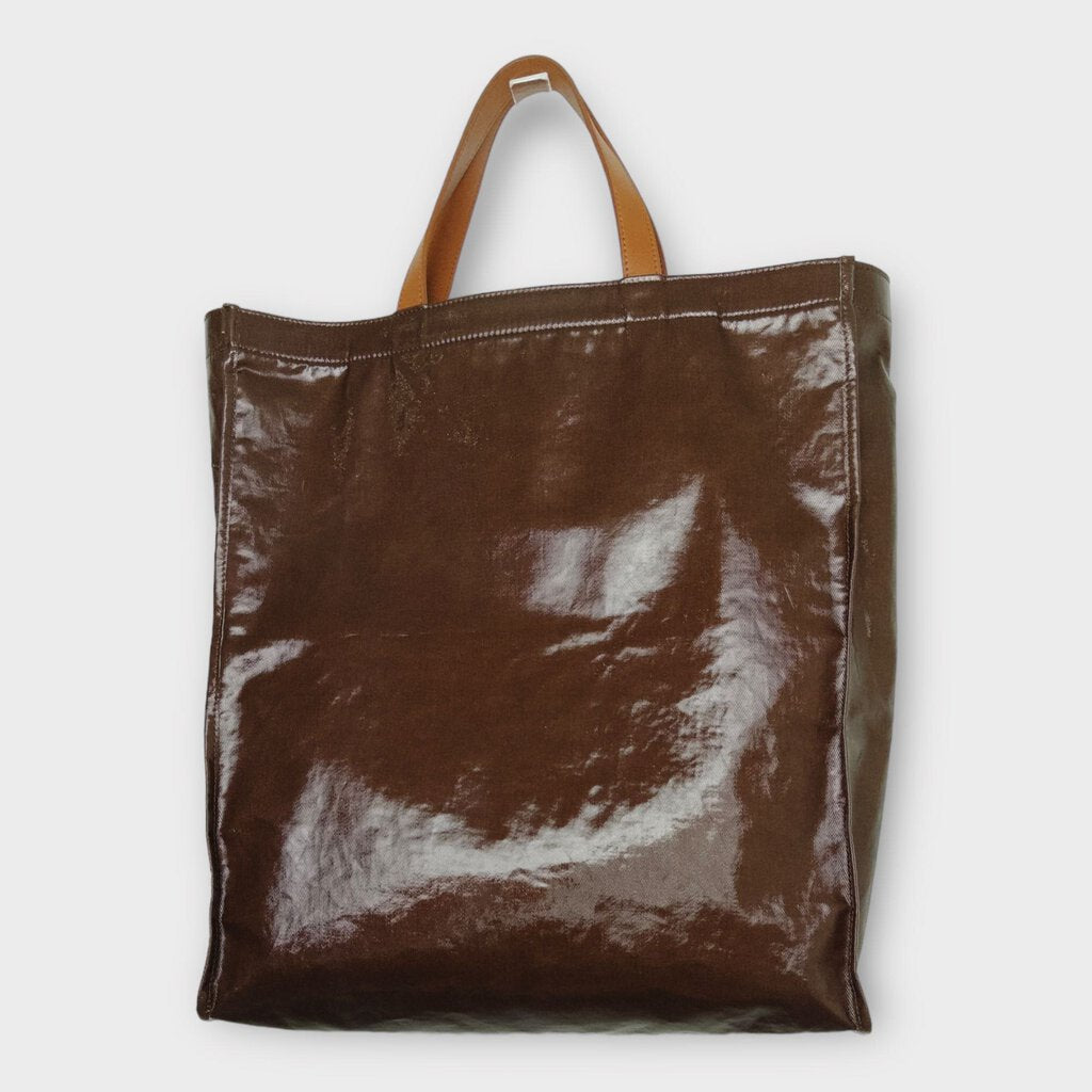 Brown Shiny Tote