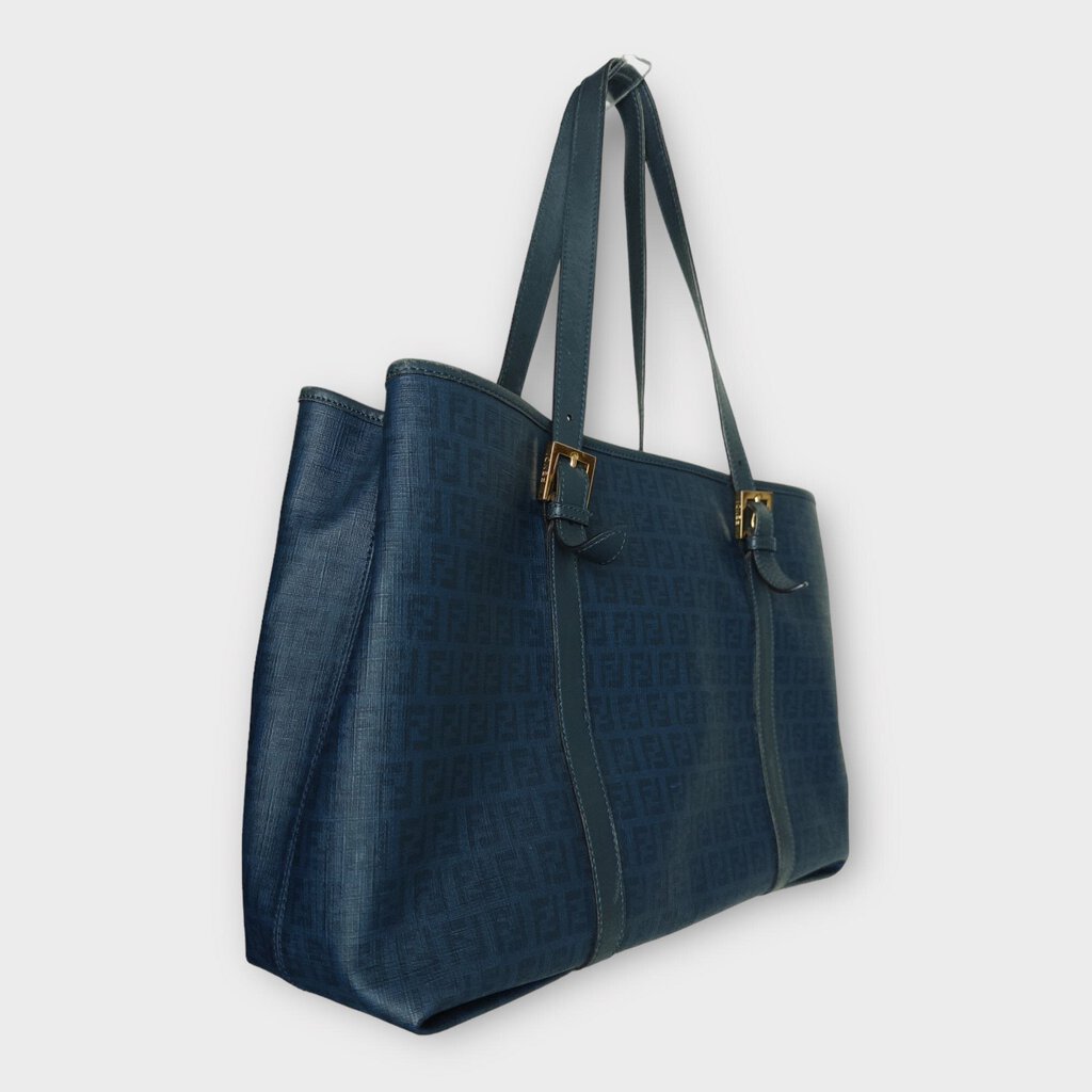 Blue Monogram Zucchino Tote Bag