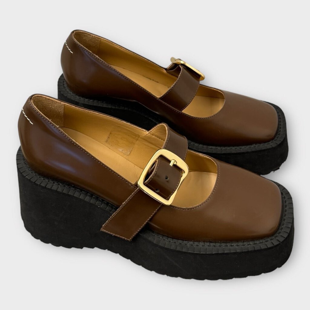 Brown Mary Jane Platform