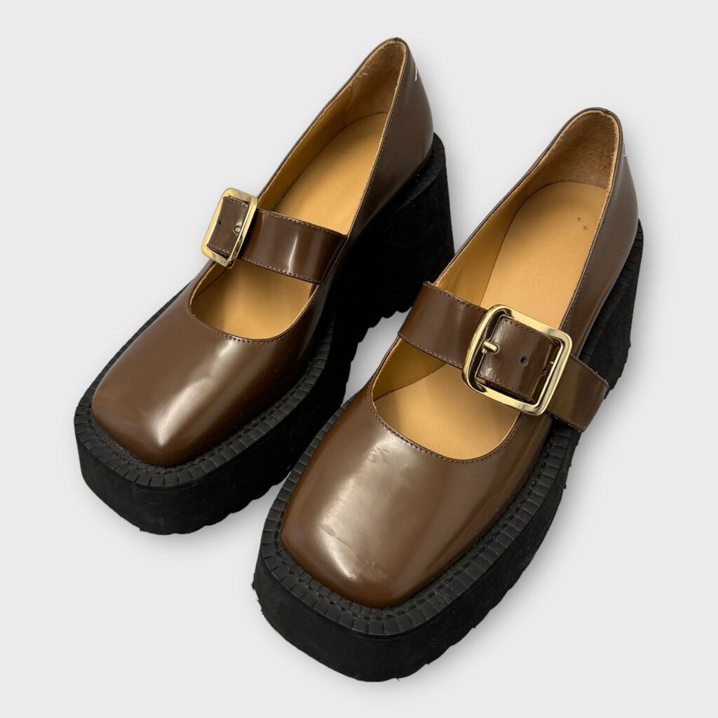 Brown Mary Jane Platform