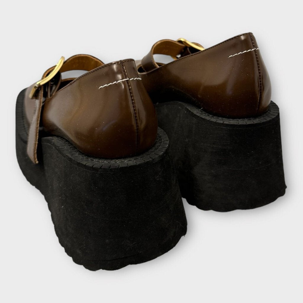Brown Mary Jane Platform
