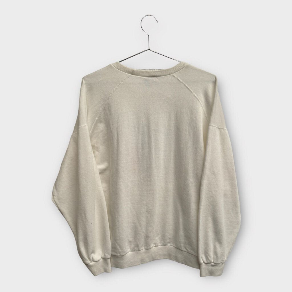 White Classic Logo Crew Neck Jumper