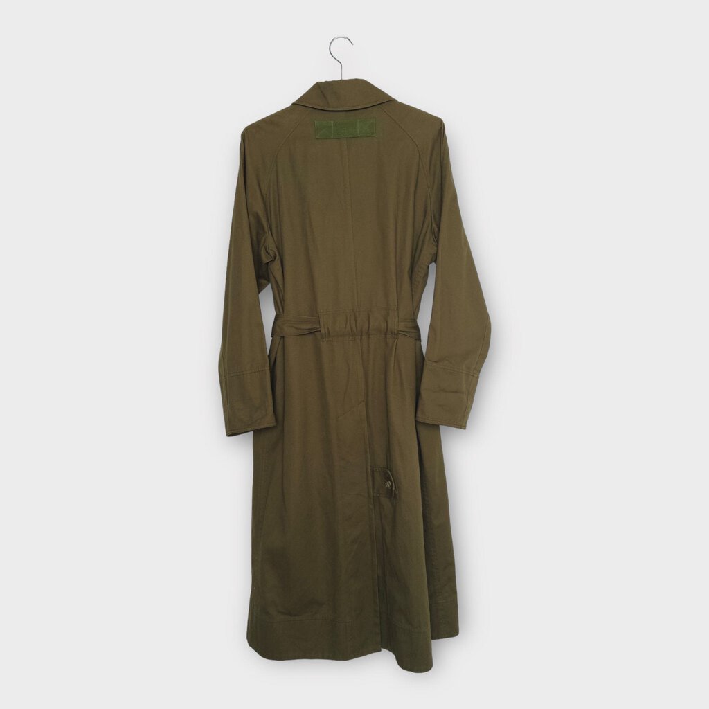 Khaki Drill Trench Coat