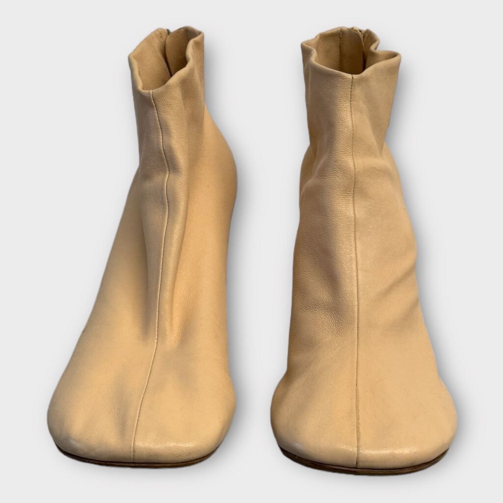 By Phoebe Philo Beige Leather Ankle Boots