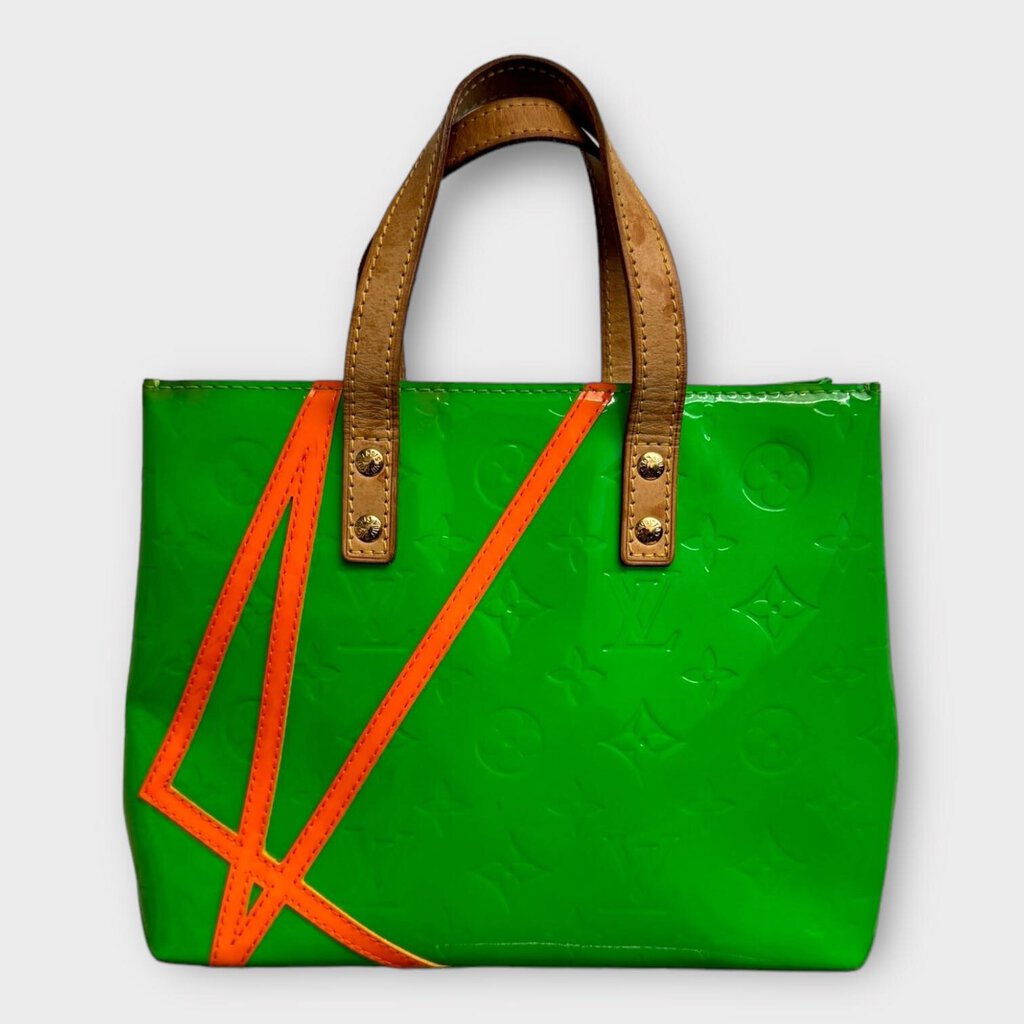 Green & Orange Vernis Fluo Reade PM Bag