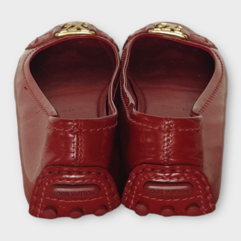 Patent Red LV Ballet Flat & Dust Bag