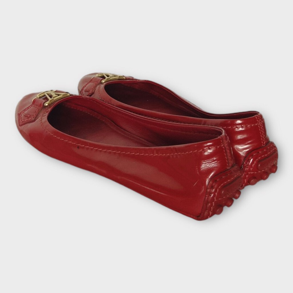Patent Red LV Ballet Flat & Dust Bag