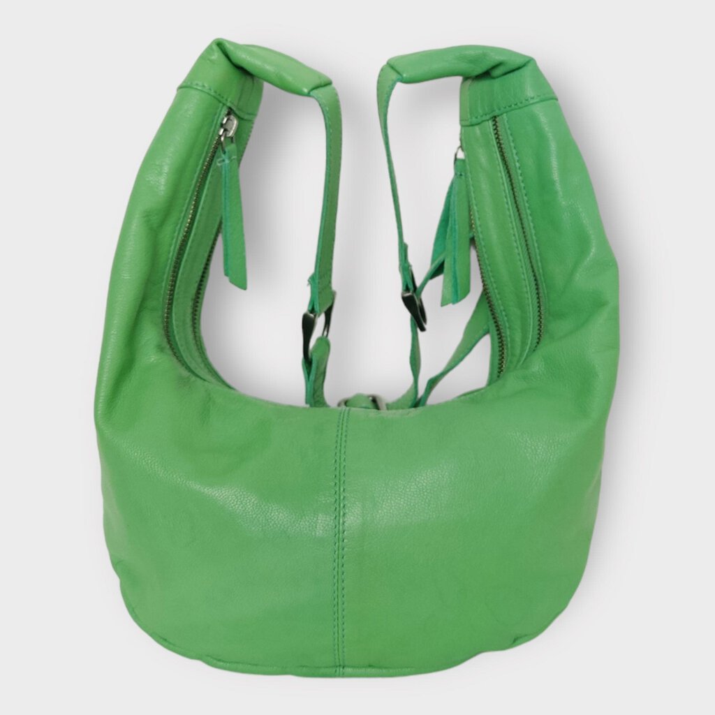 Green Leather Crossbody Bag