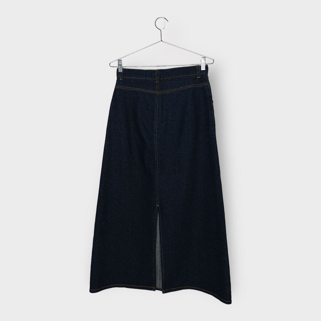 Mid Wash Denim Aline Midi