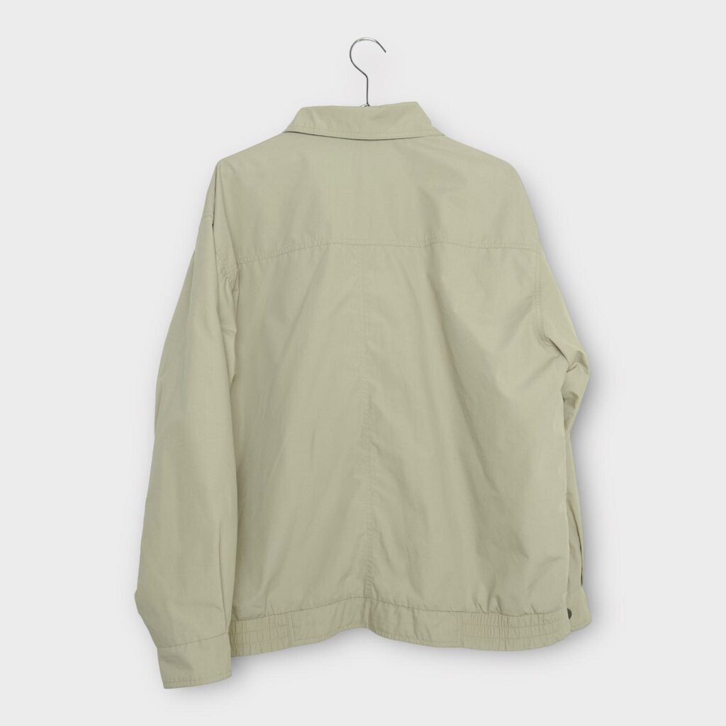 Beige Zip Up Vintage Bomber