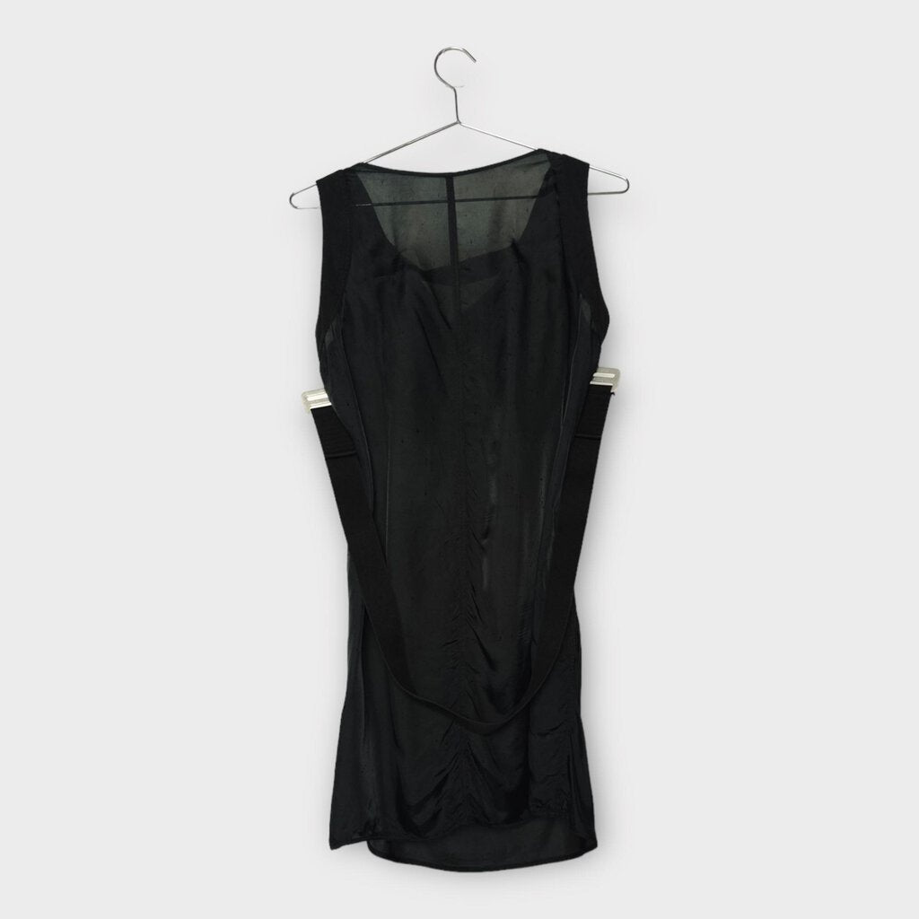 Black Harness Shift Mini Dress