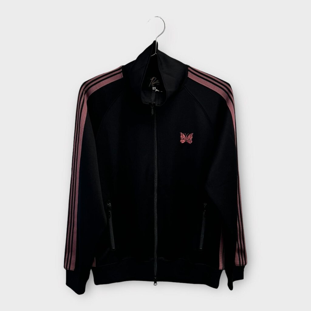 Black & Pink Zip Up Track Jacket