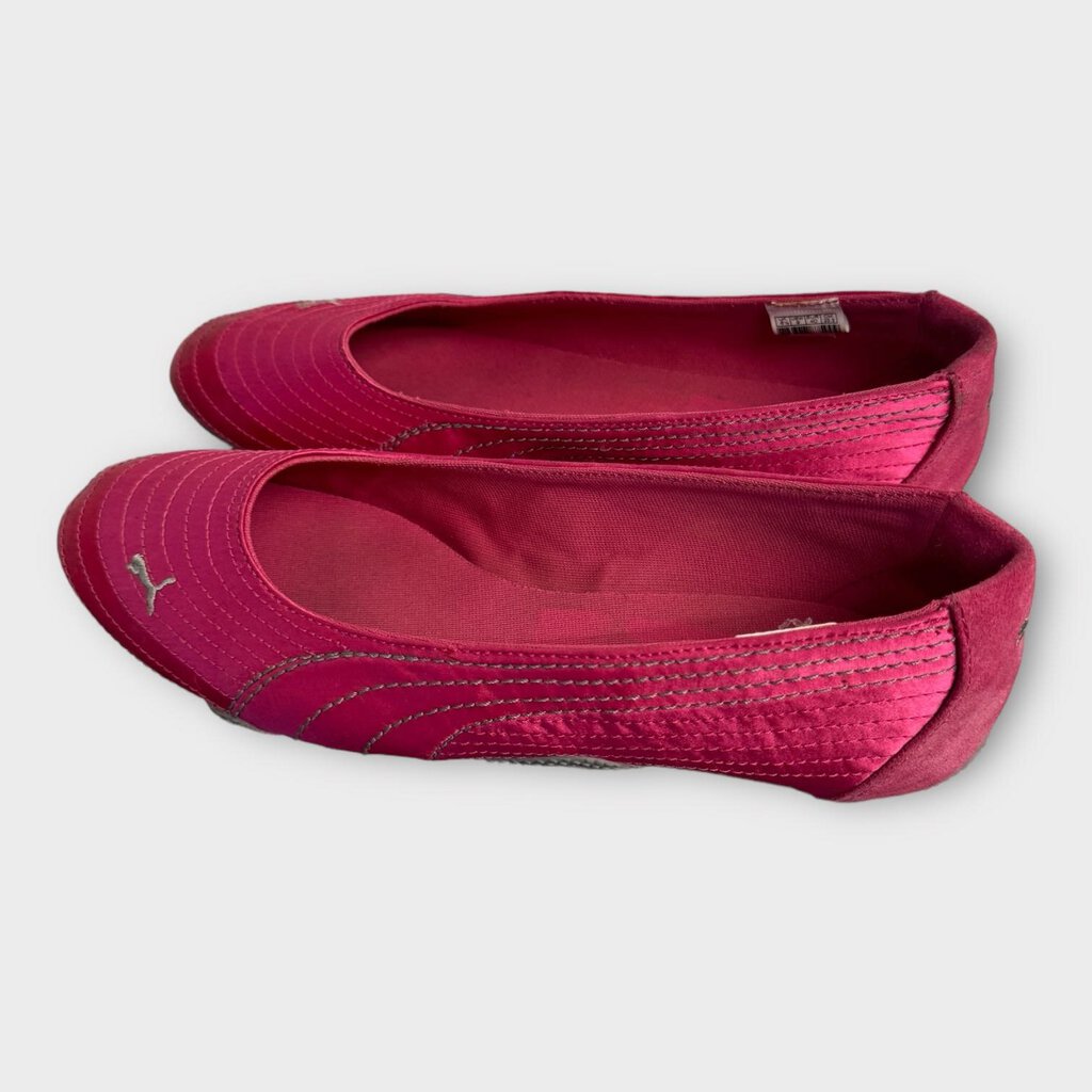 Pink Satin Ballet Flats