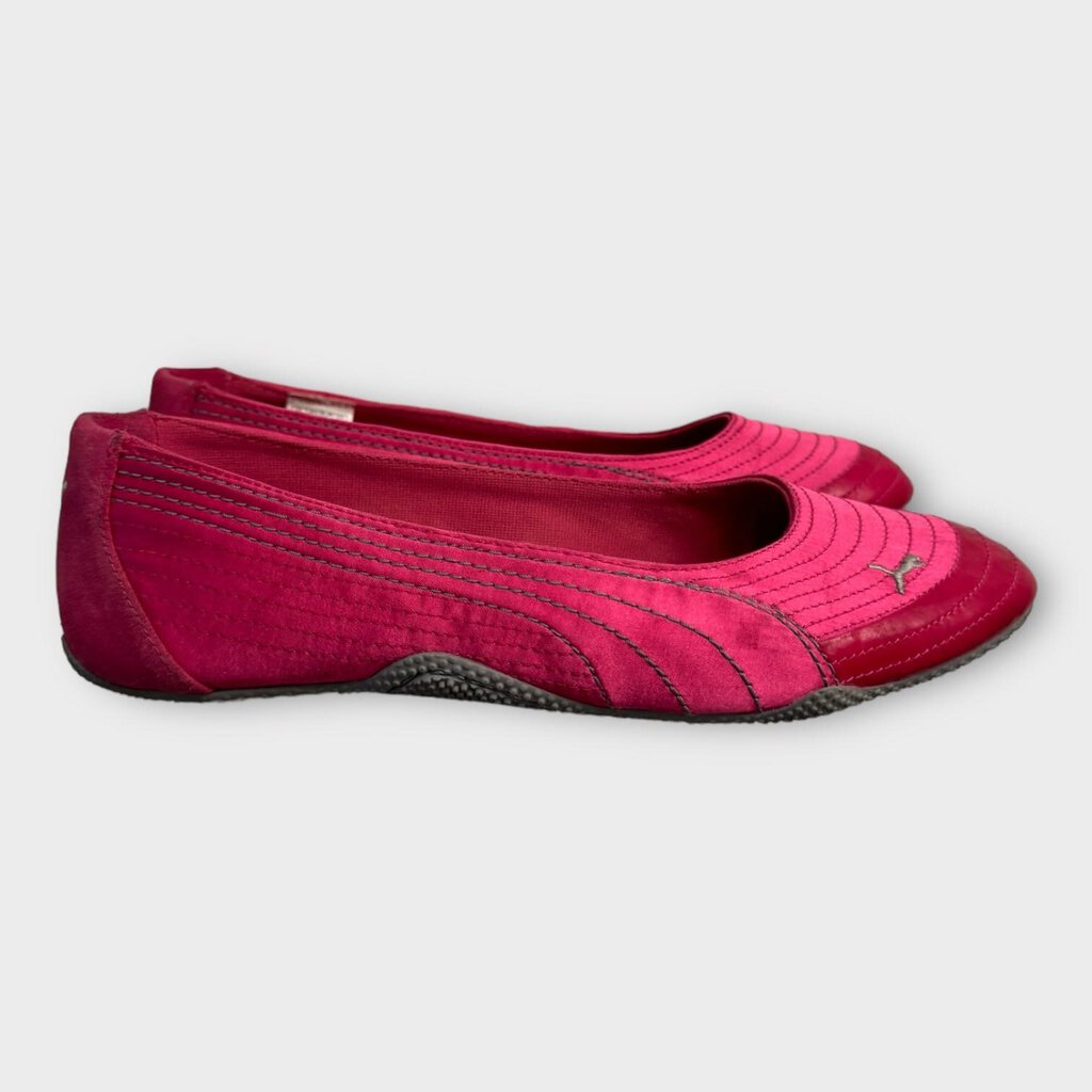 Pink Satin Ballet Flats
