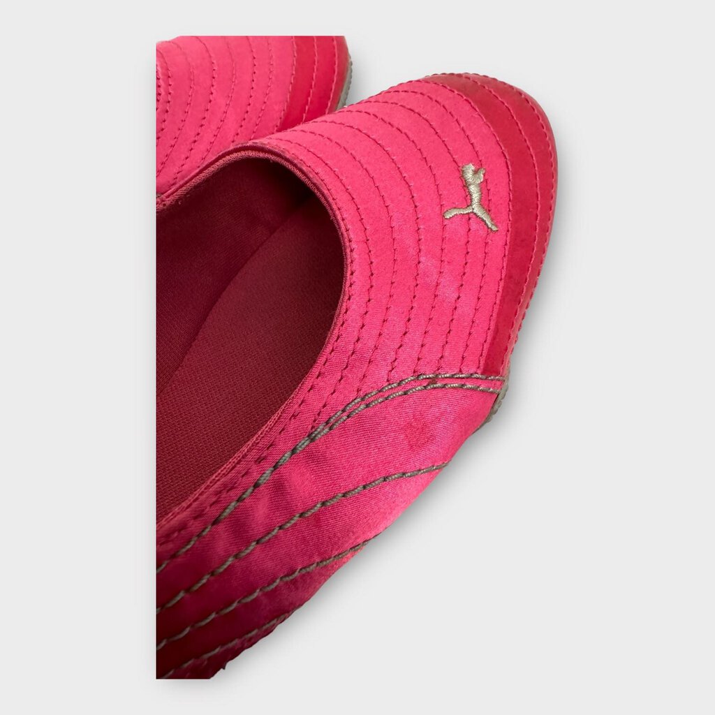 Pink Satin Ballet Flats