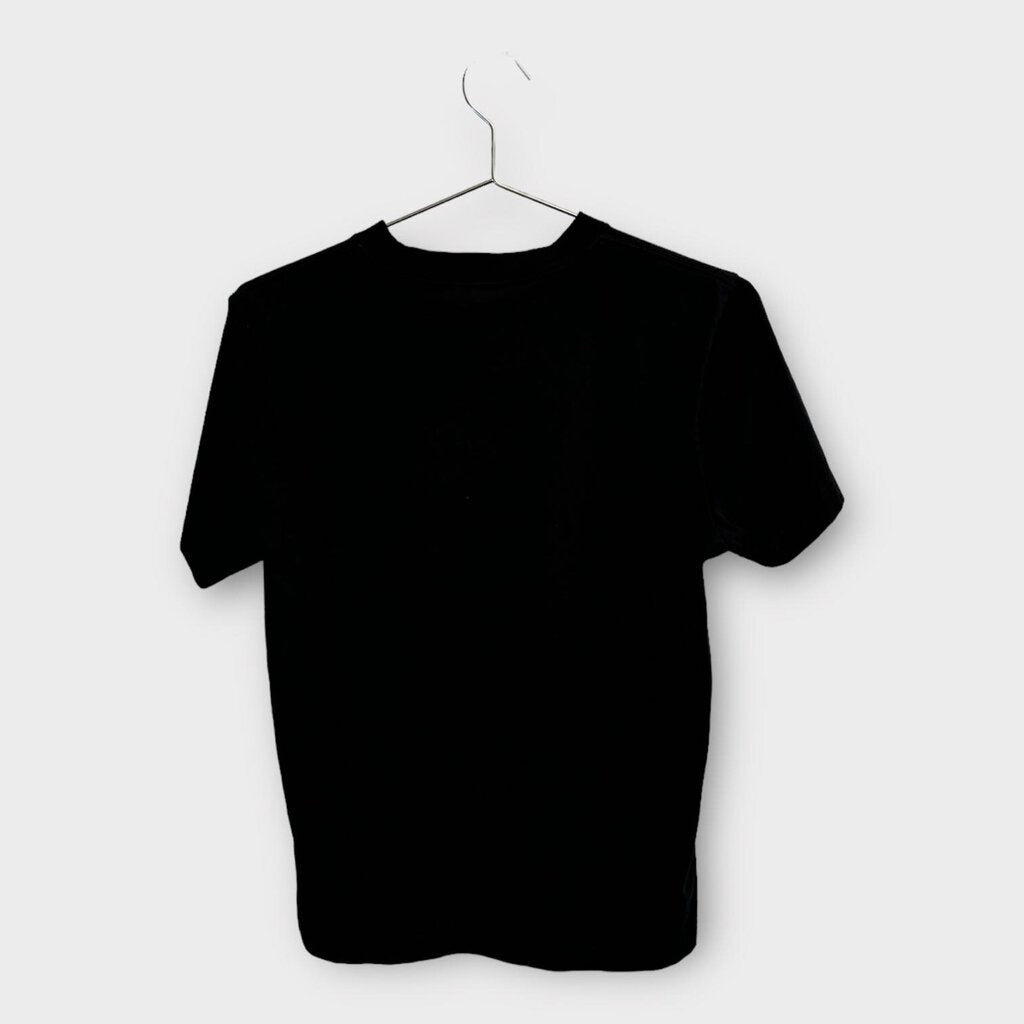 Ganni Black Cotton Power Angels Tee