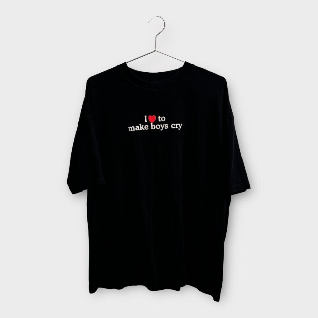 Vetements Black I Love To Make Boys Cry T Shirt