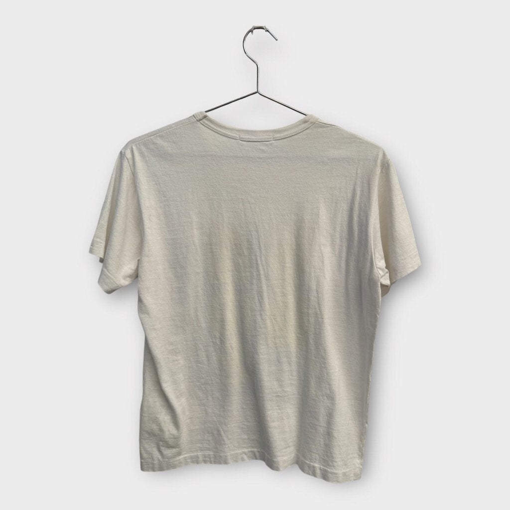 Comme Des Garcons 2015 White Cotton Graphic Tee
