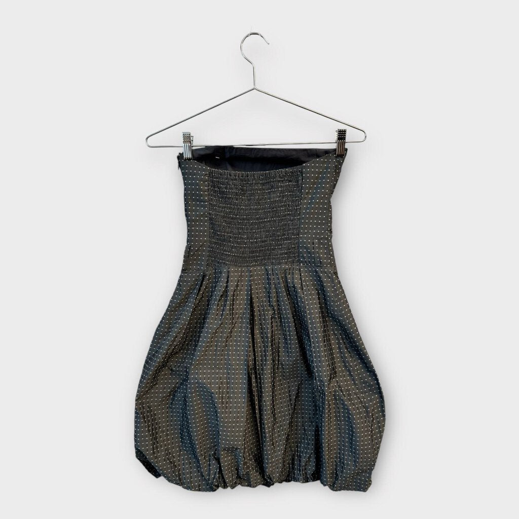 Portmans Y2K Silver Polka Dot Bubble Dress