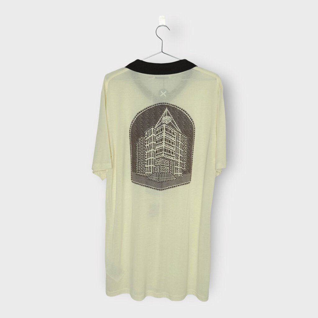 Acne Studios Cream & Brown Logo Print Jersey Tee
