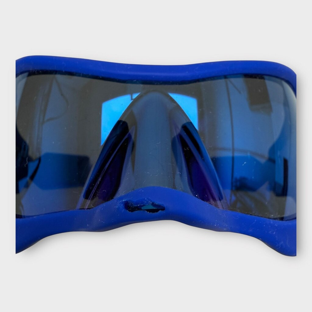 Blue Shield Rubber Frame Sunglasses with Box