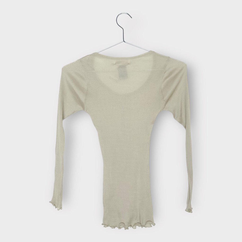 Isabel Marant Etoile Beige Fine Rib Knit Long Sleeve