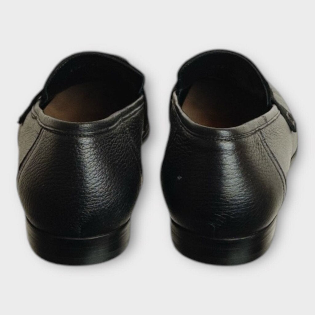 Black Leather & Suede Loafers