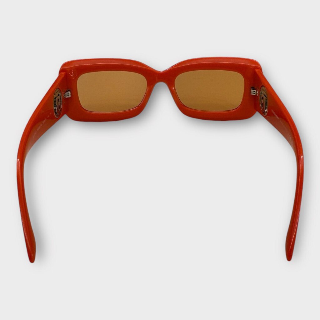 Orange & Silver Chunky Sunglasses & Case