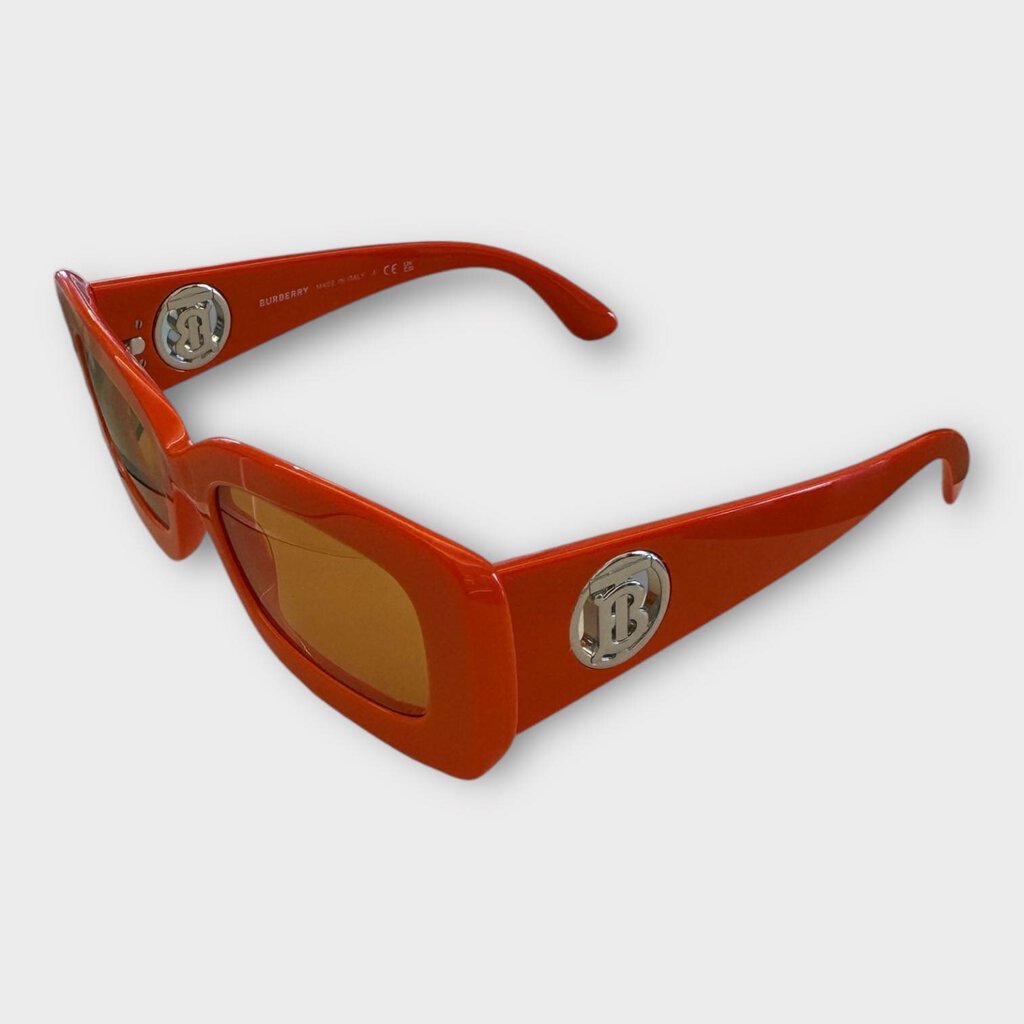 Orange & Silver Chunky Sunglasses & Case