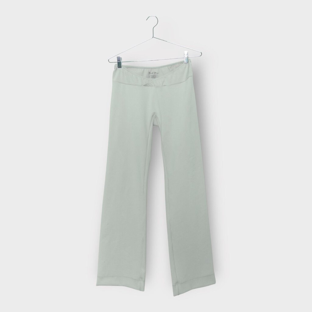Soft Grey Brushed Ponte Cross Waist Trouser (Aus)