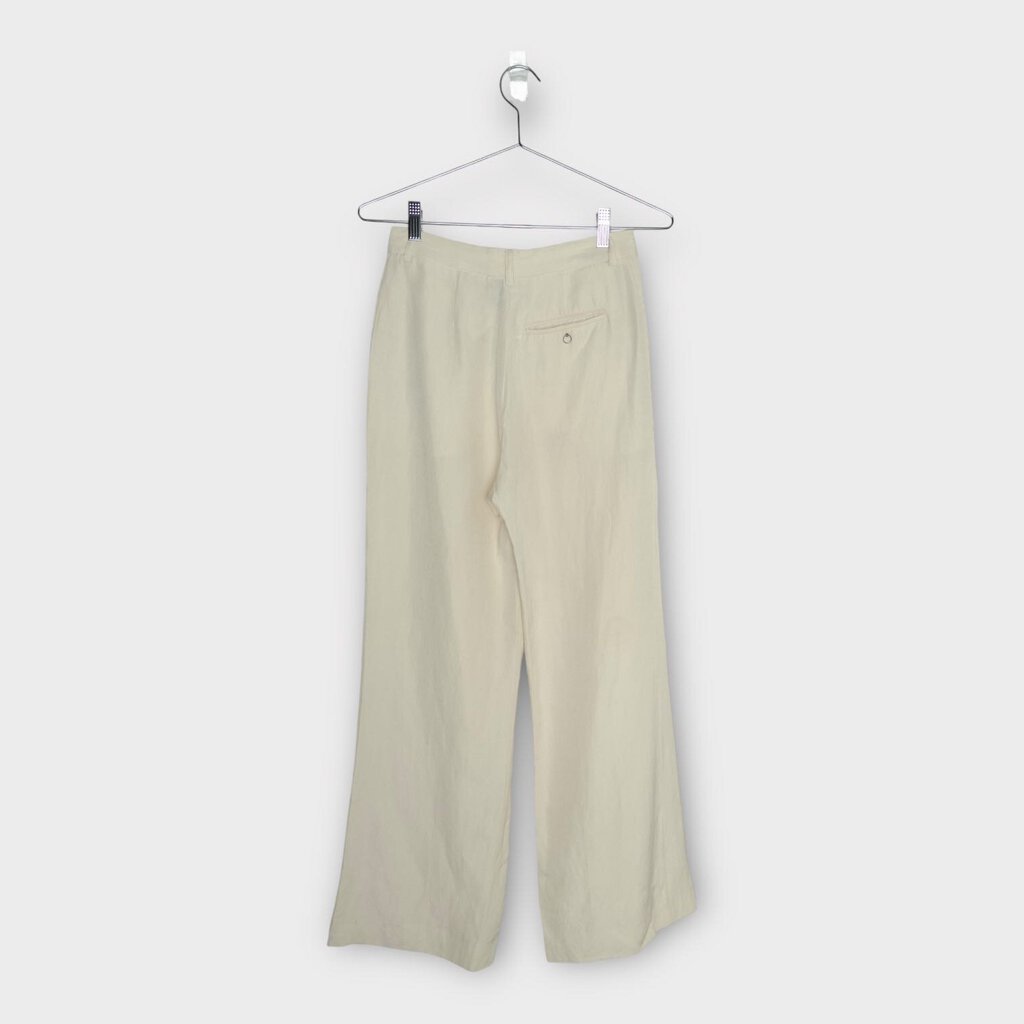 Cream Wide Leg Pants
