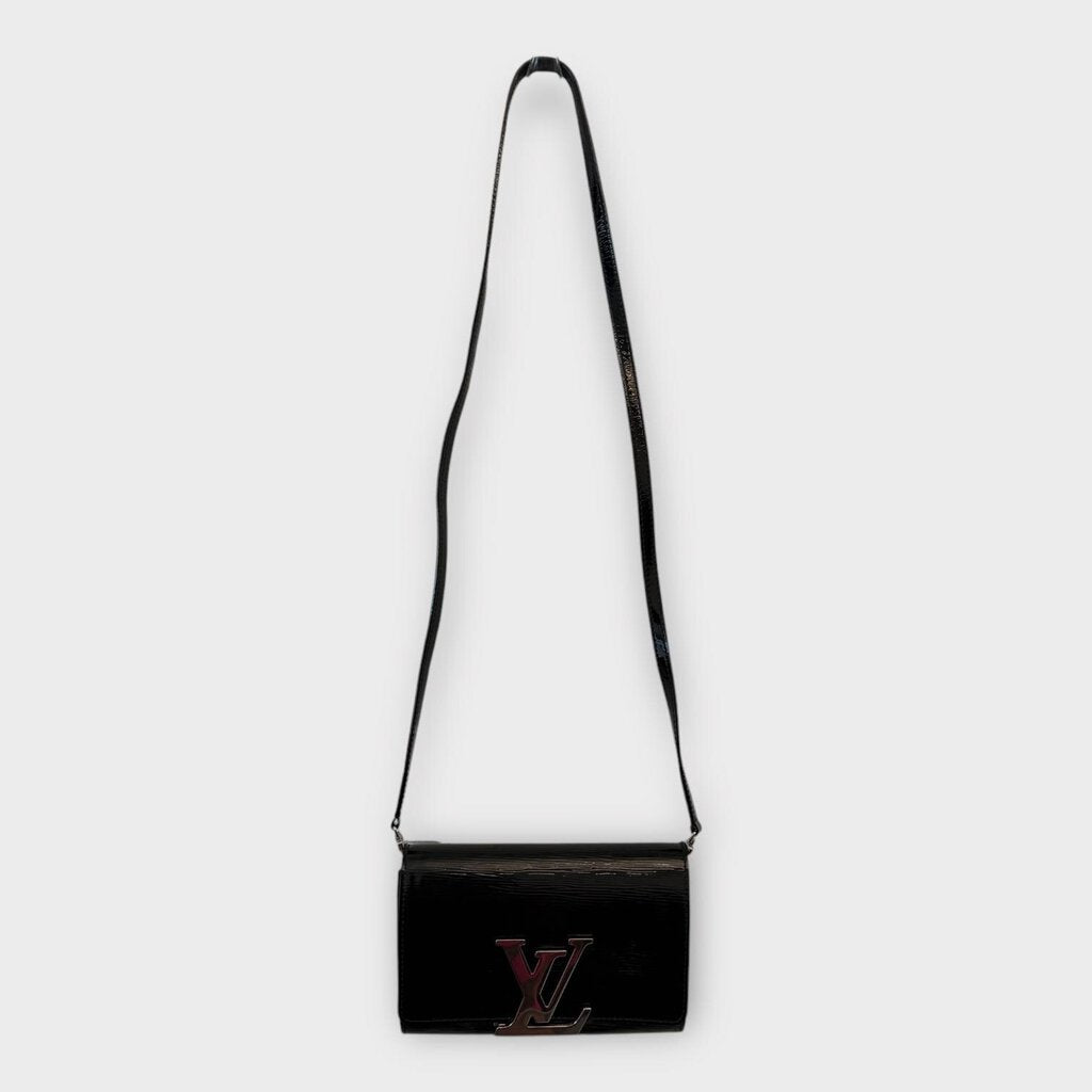 Black Patent Epi Leather Louise PM Bag