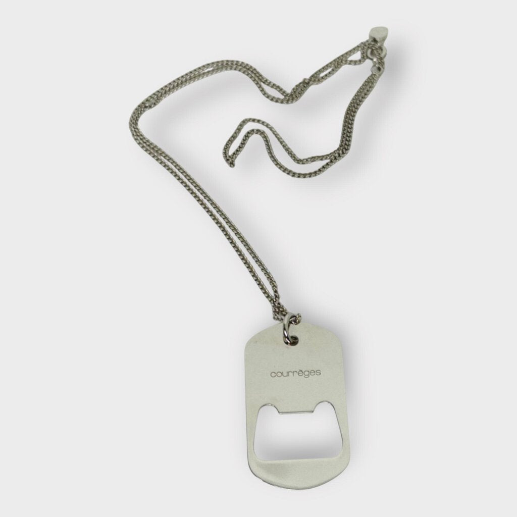 Silver Bottle Opener Necklace