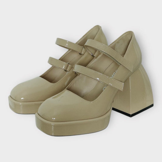 Beige Baby Bulla Mary Jane Heels