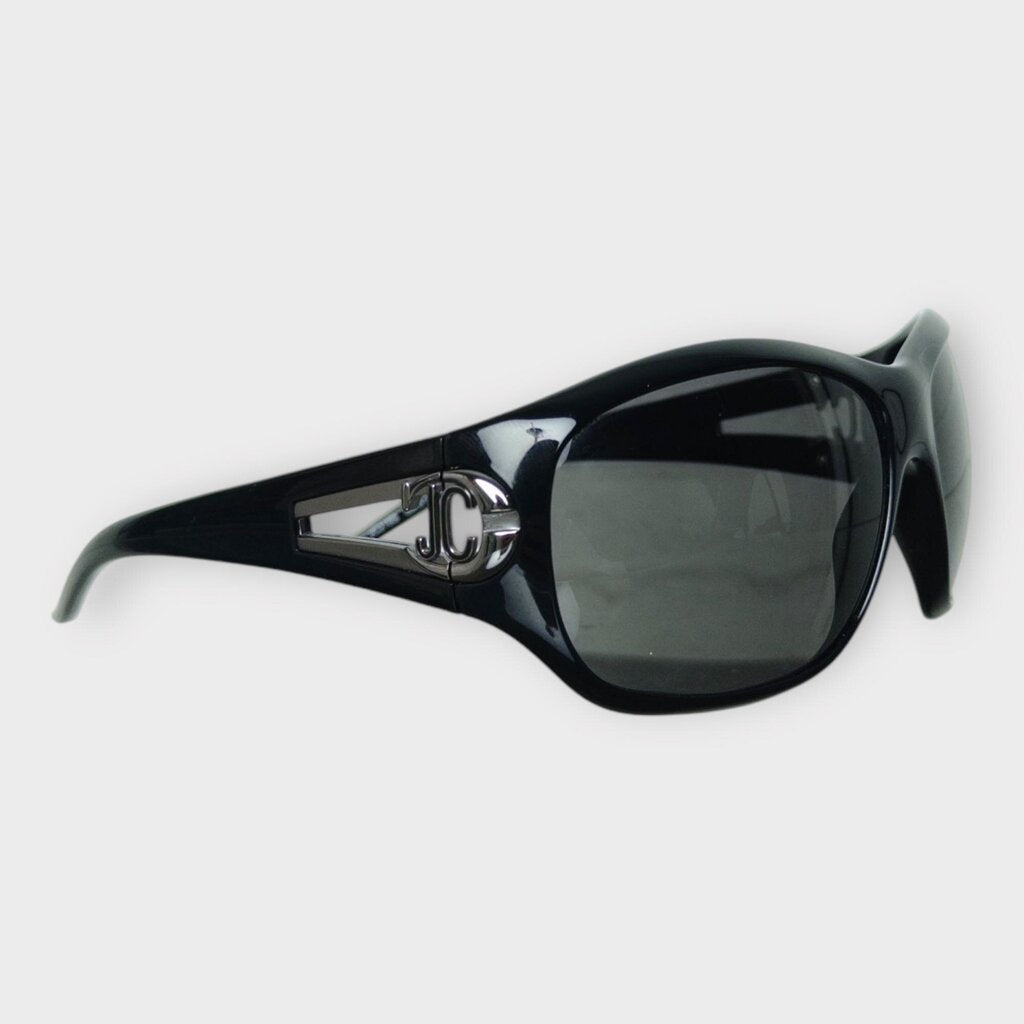 Black Large Frame Logo Sunglasses