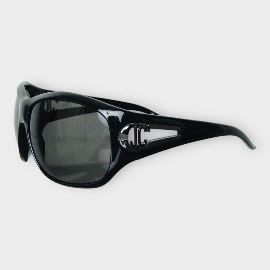 Black Large Frame Logo Sunglasses