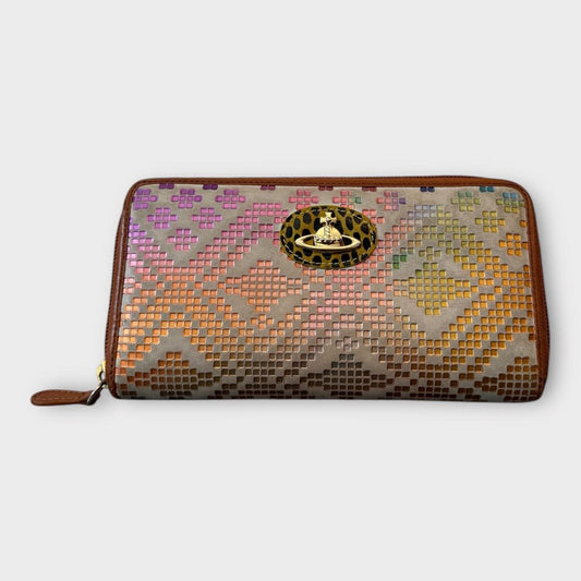 Rainbow Gold Logo Long Wallet & Box