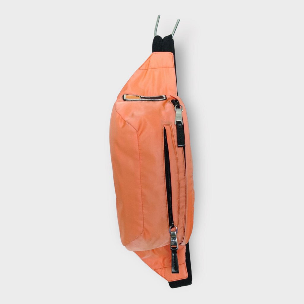 Orange Nylon Belt Bag