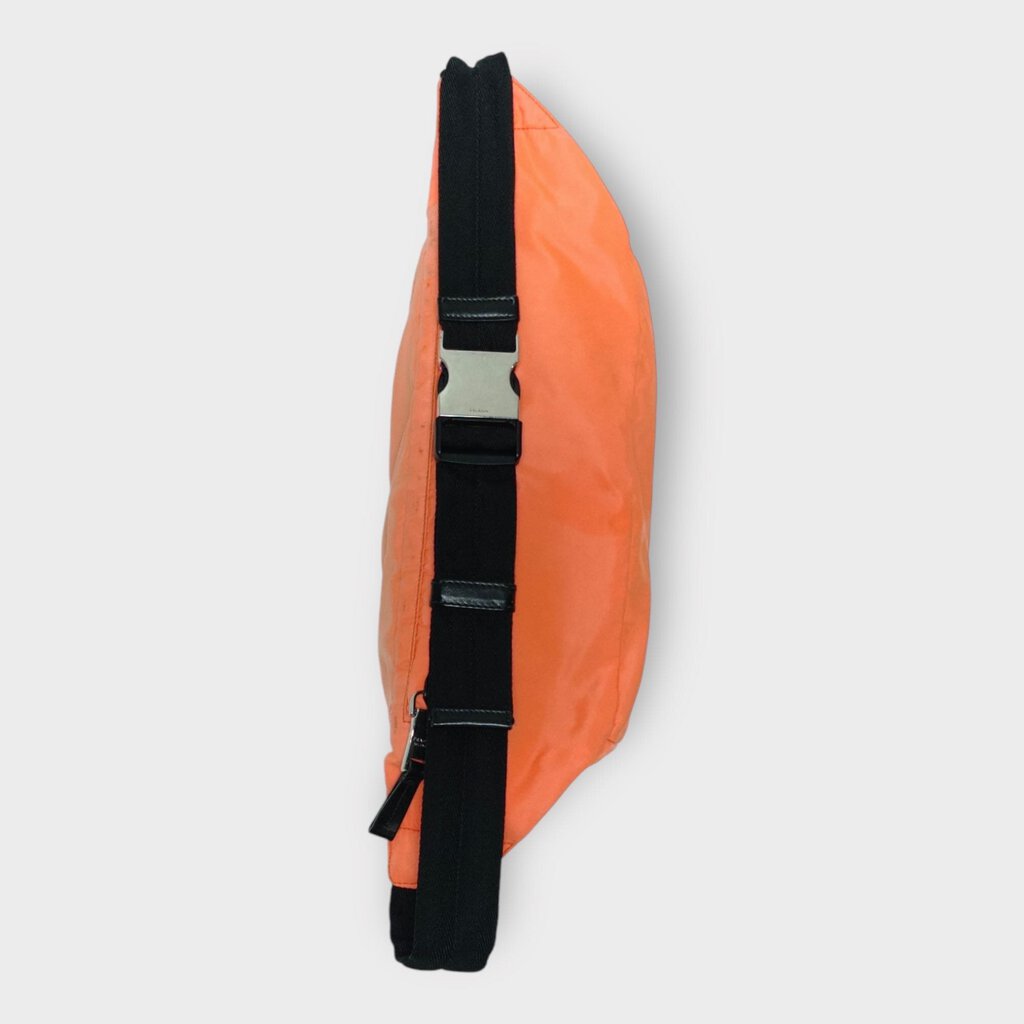 Orange Nylon Belt Bag