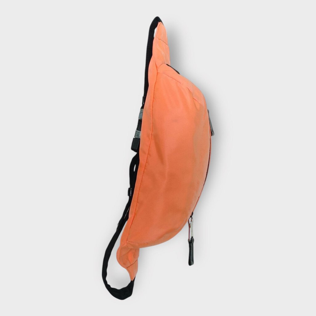 Orange Nylon Belt Bag