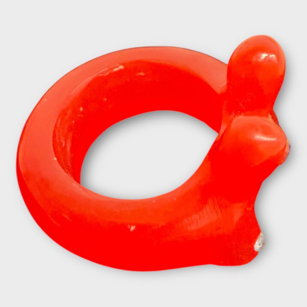 Red Perspex M Gummy Ring