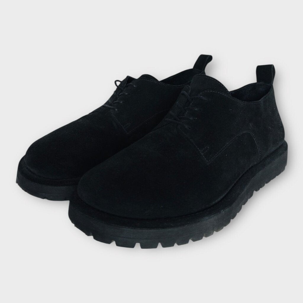 Black Suede Lace Up Derby