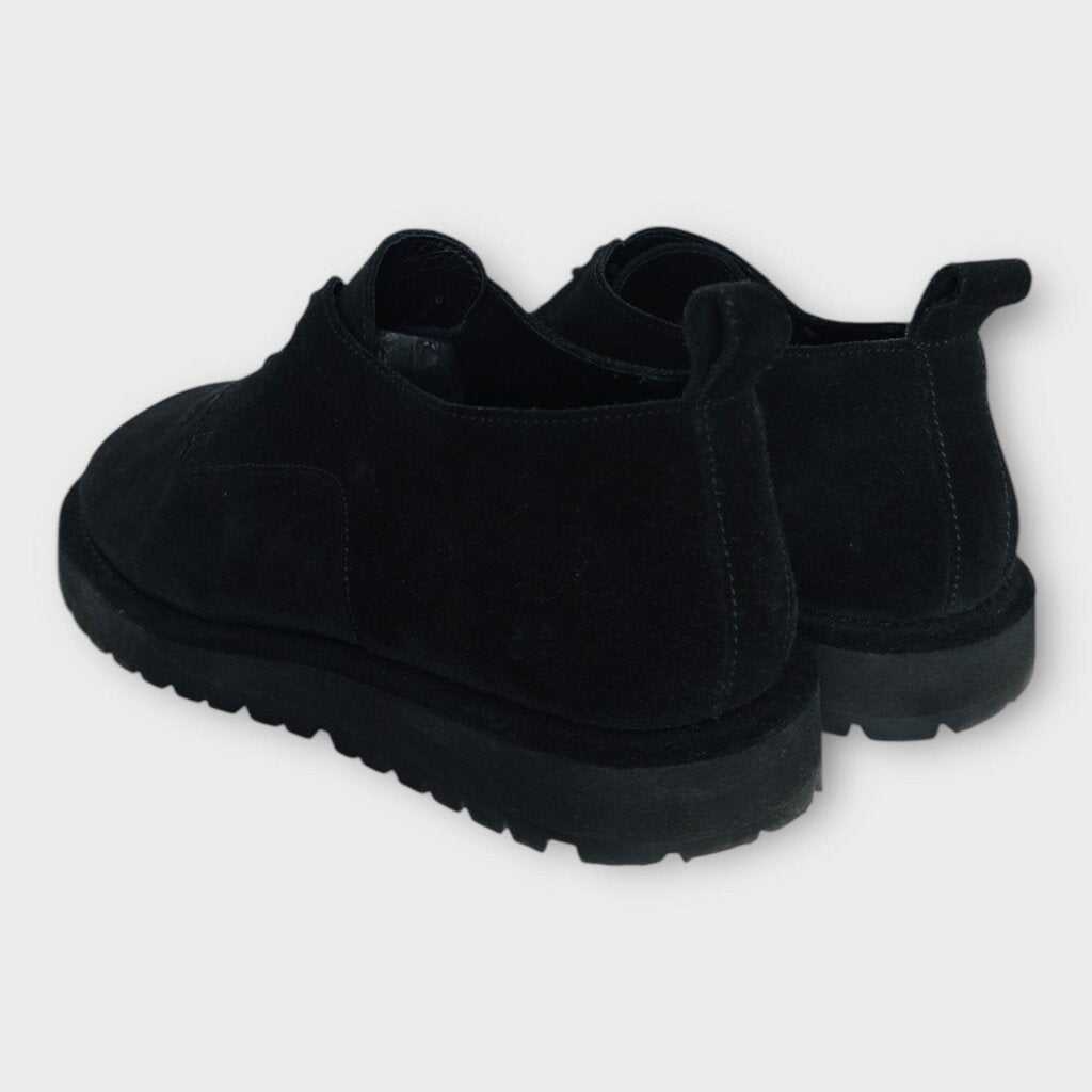 Black Suede Lace Up Derby
