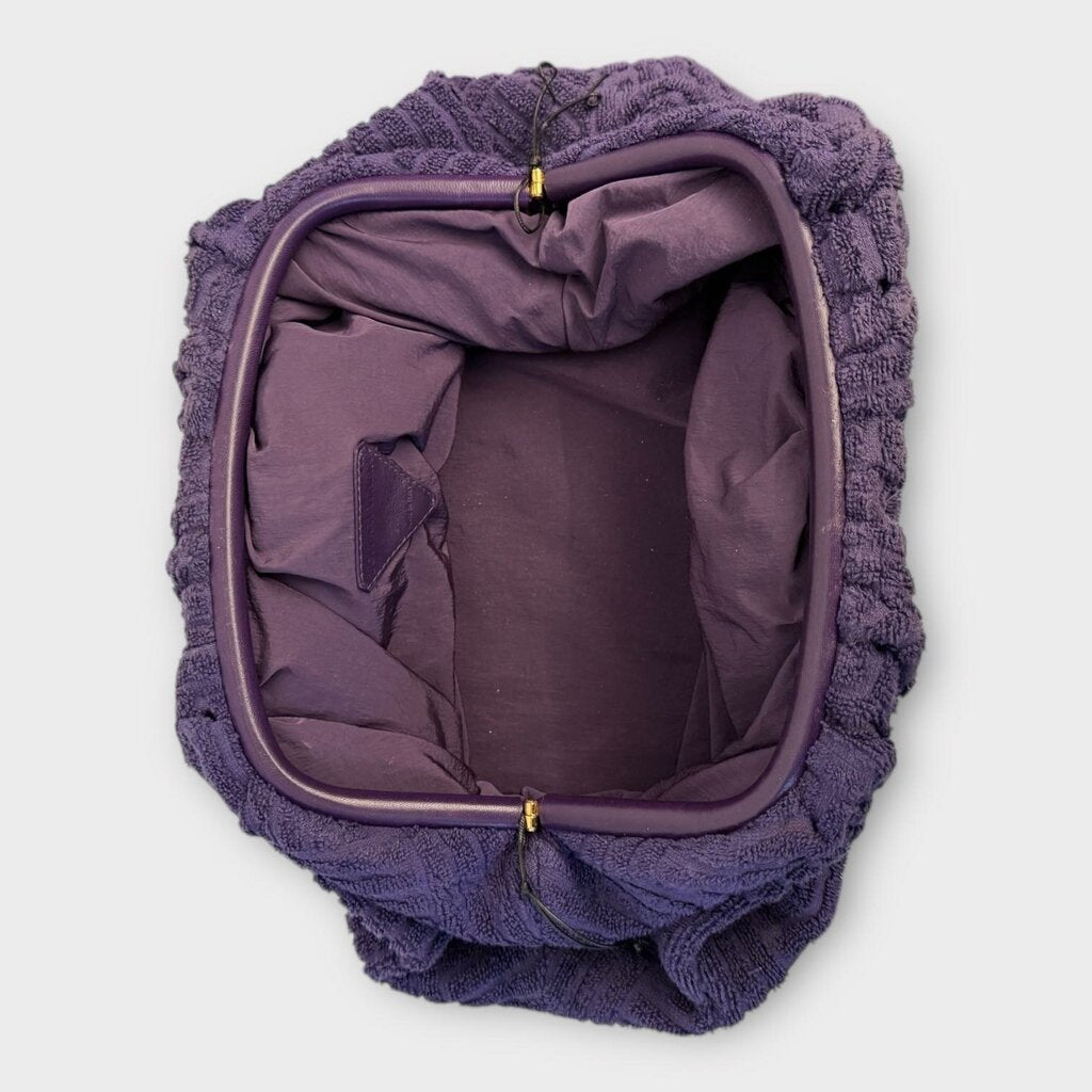 Purple Terrycloth Clutch