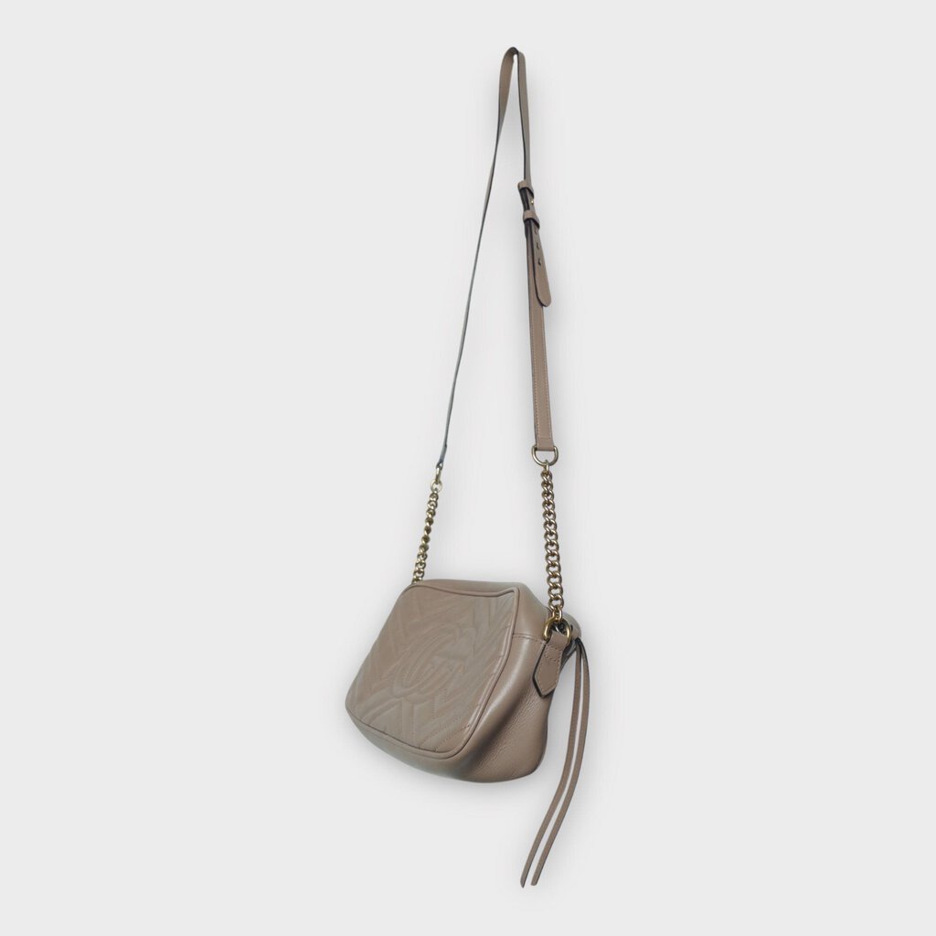 Brown Leather Marmont Crossbody Bag