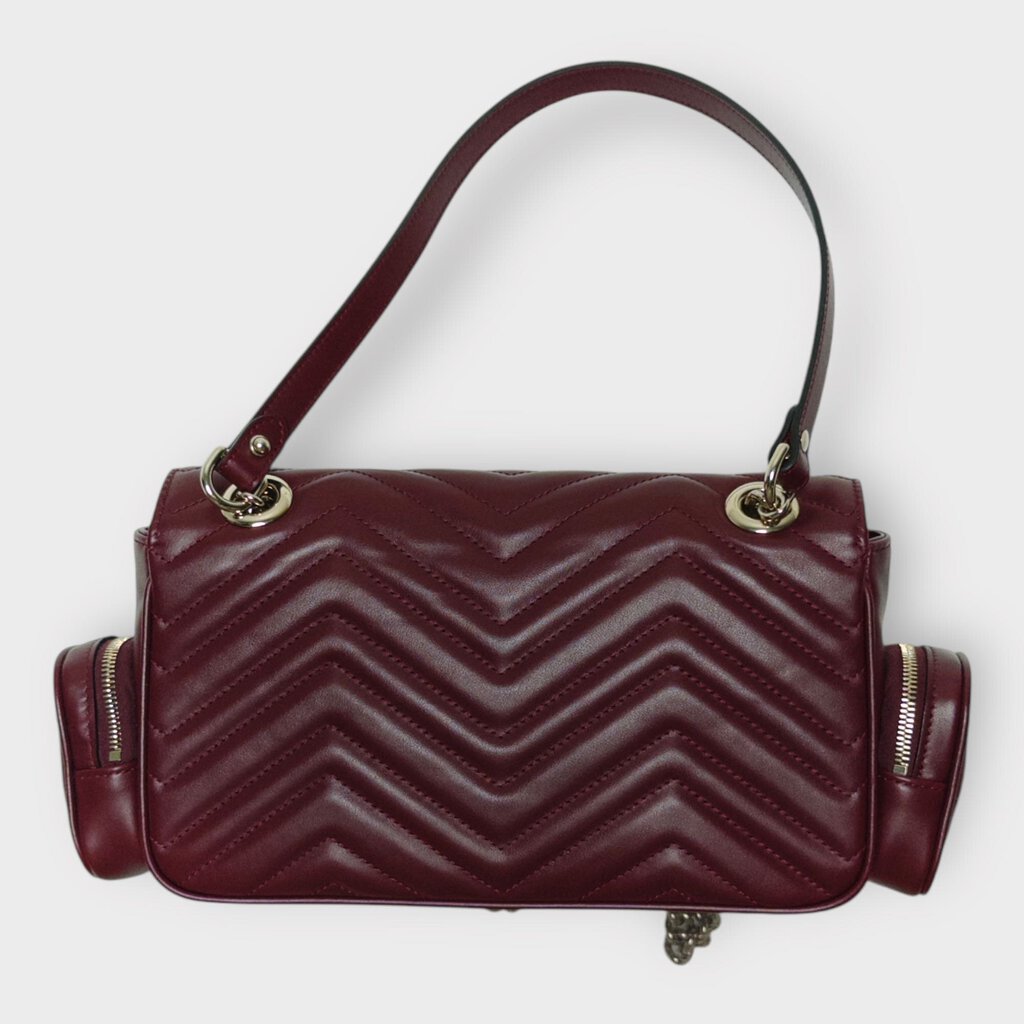 SS25 Dark Red GG Marmont Multi Pocket Bag
