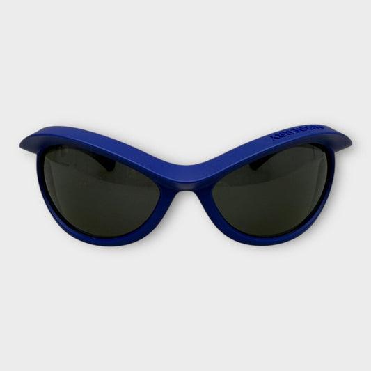 Blue Wrap Around Sunglasses & Case