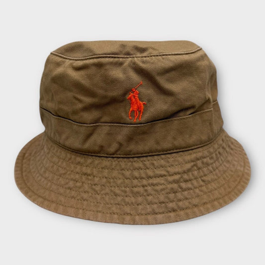 Brown Logo Bucket Hat