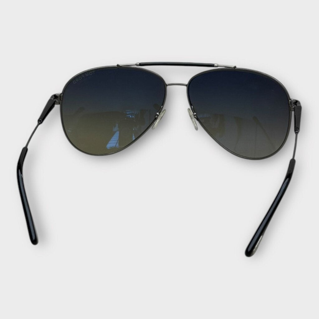 Tom Ford Black Rick Aviator Sunglasses & Case